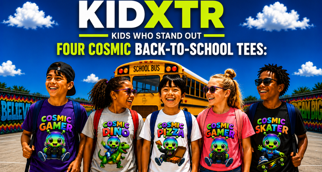 Cosmic Back-to-School Tees: 4 Bold Looks for Kids Who Stand Out