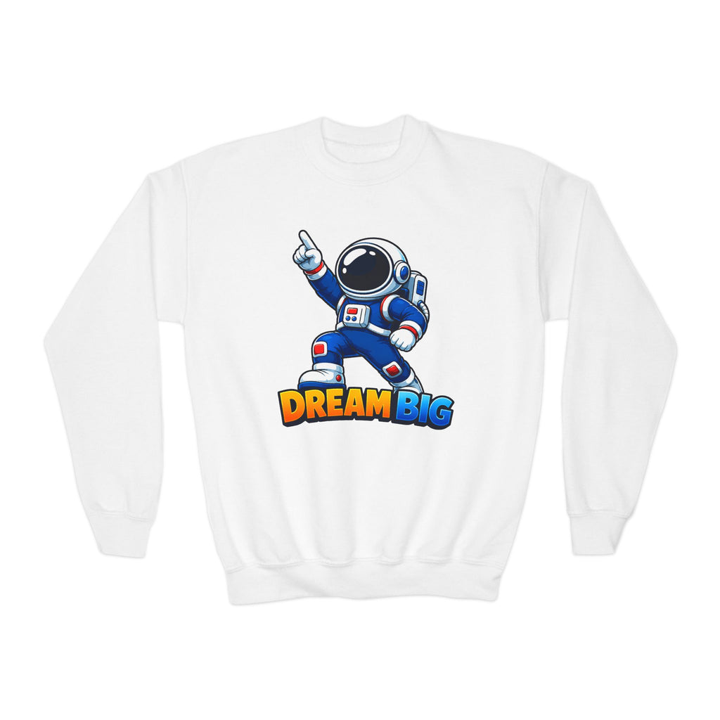 Kidxtr™ Kids Dream Crewneck — 'Dream Big' Cartoon Graphic Sweatshirt