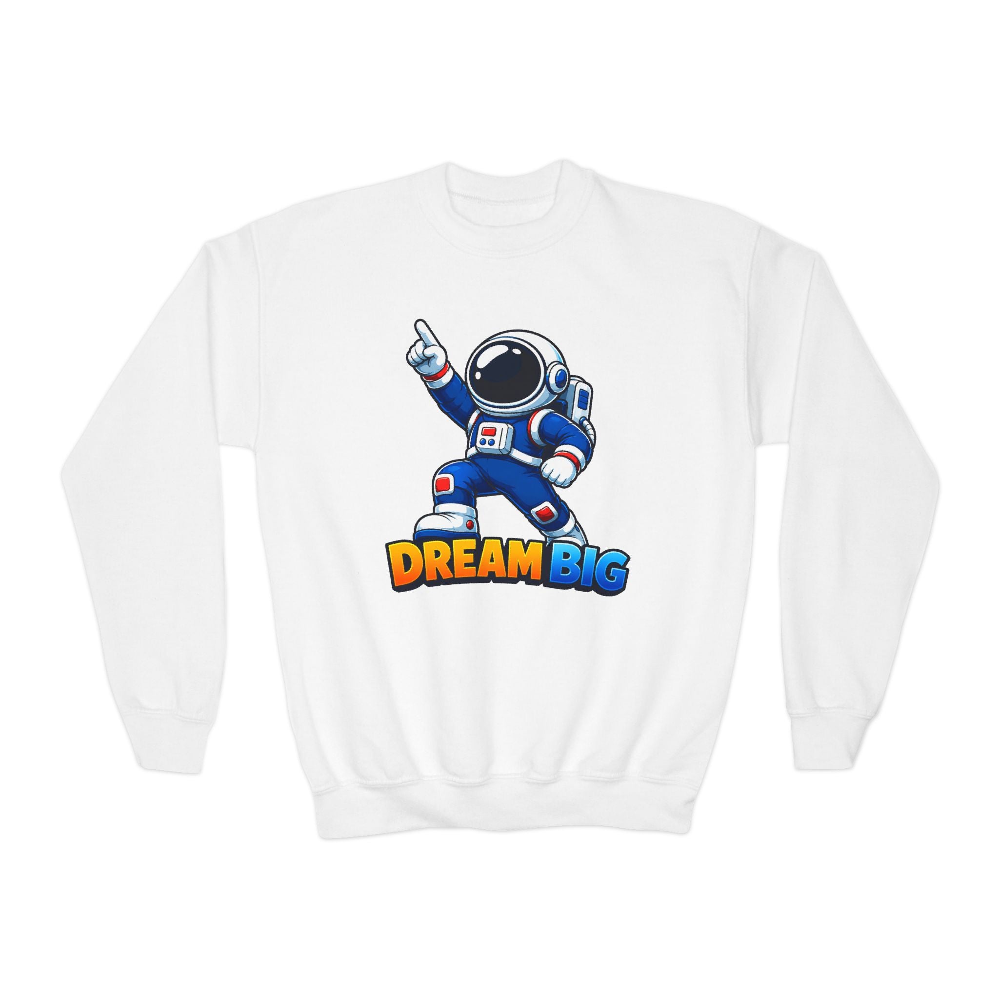 Kidxtr™ Kids Dream Crewneck — 'Dream Big' Cartoon Graphic Sweatshirt