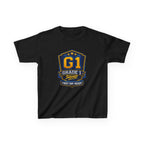 Kids Grade 1 T-Shirt — 'G1 Squad' First Day Ready Back-to-School Graphic Tee