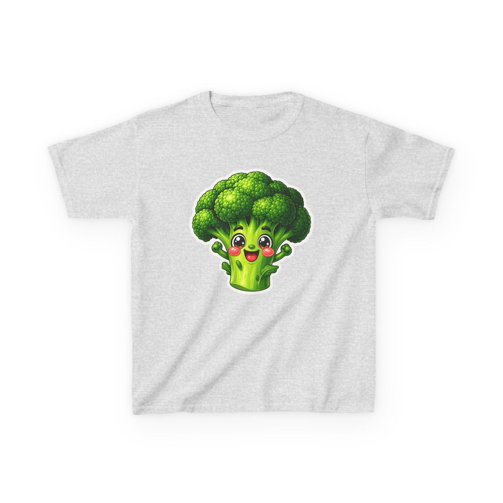 Kids Veggie T-Shirt — 'Eat Your Greens' Cute Smiling Broccoli Graphic Tee