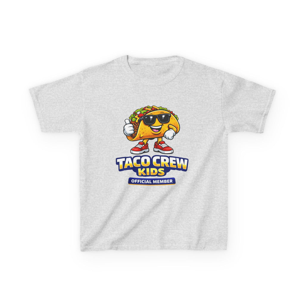 Kids T-Shirt — 'Taco Crew Kids: Official Member' Cute Taco Graphic Tee