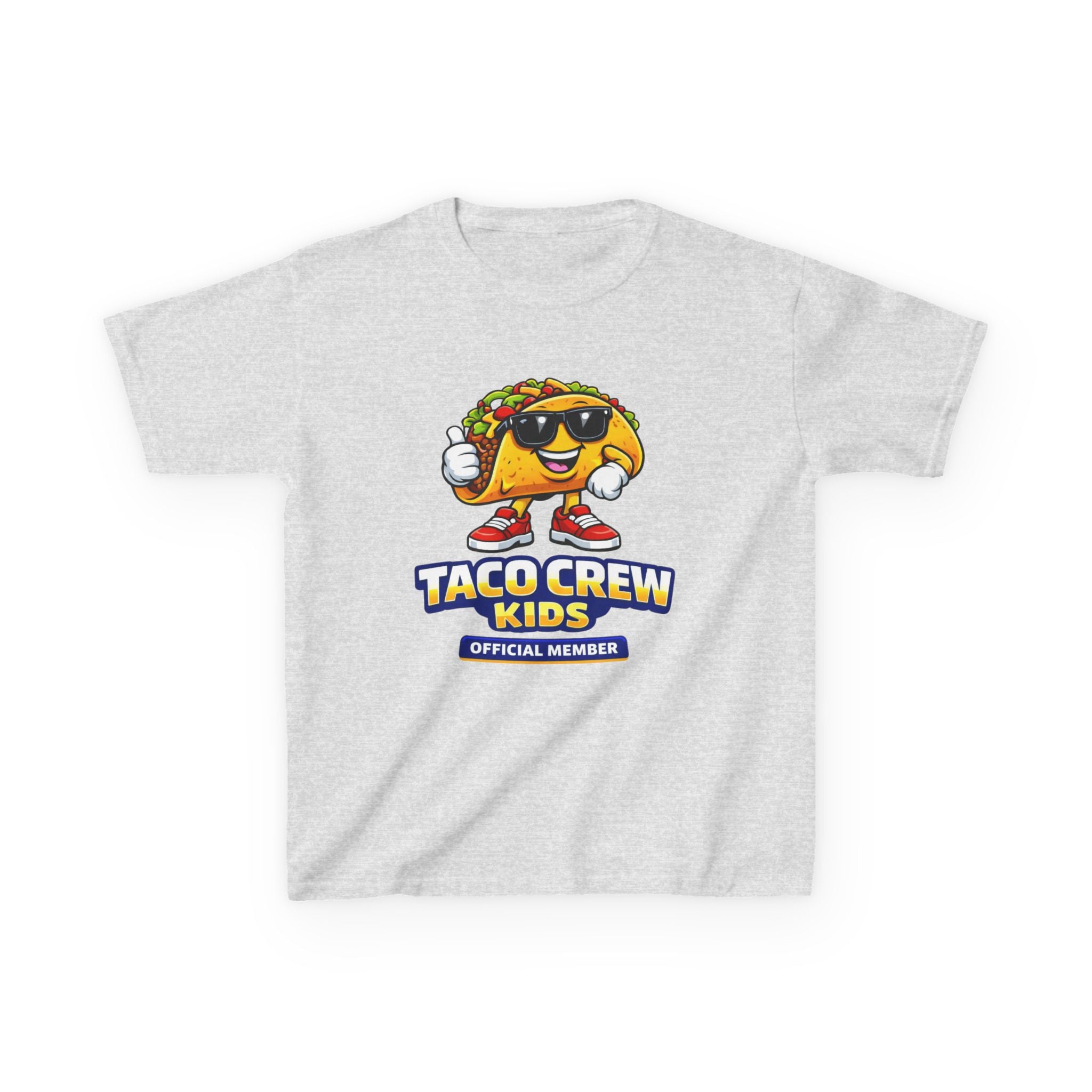 Kids T-Shirt — 'Taco Crew Kids: Official Member' Cute Taco Graphic Tee