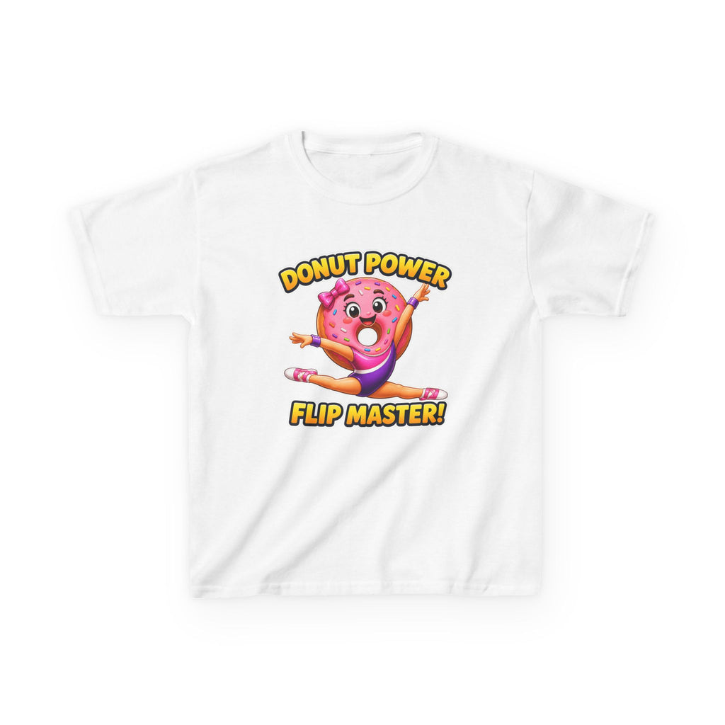 Kids Gymnastics T-Shirt — 'Donut Power' Flip Master Graphic Tee