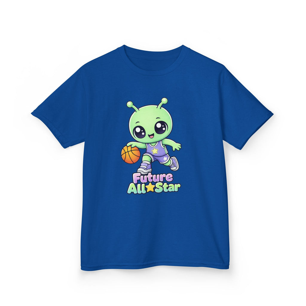 Kids Alien T-Shirt — 'Future All-Star' Alien Basketball Graphic Tee