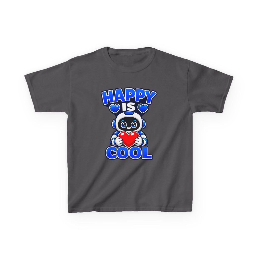 Kids Panda T-Shirt — 'Happy Is Cool' Heart Graphic Tee