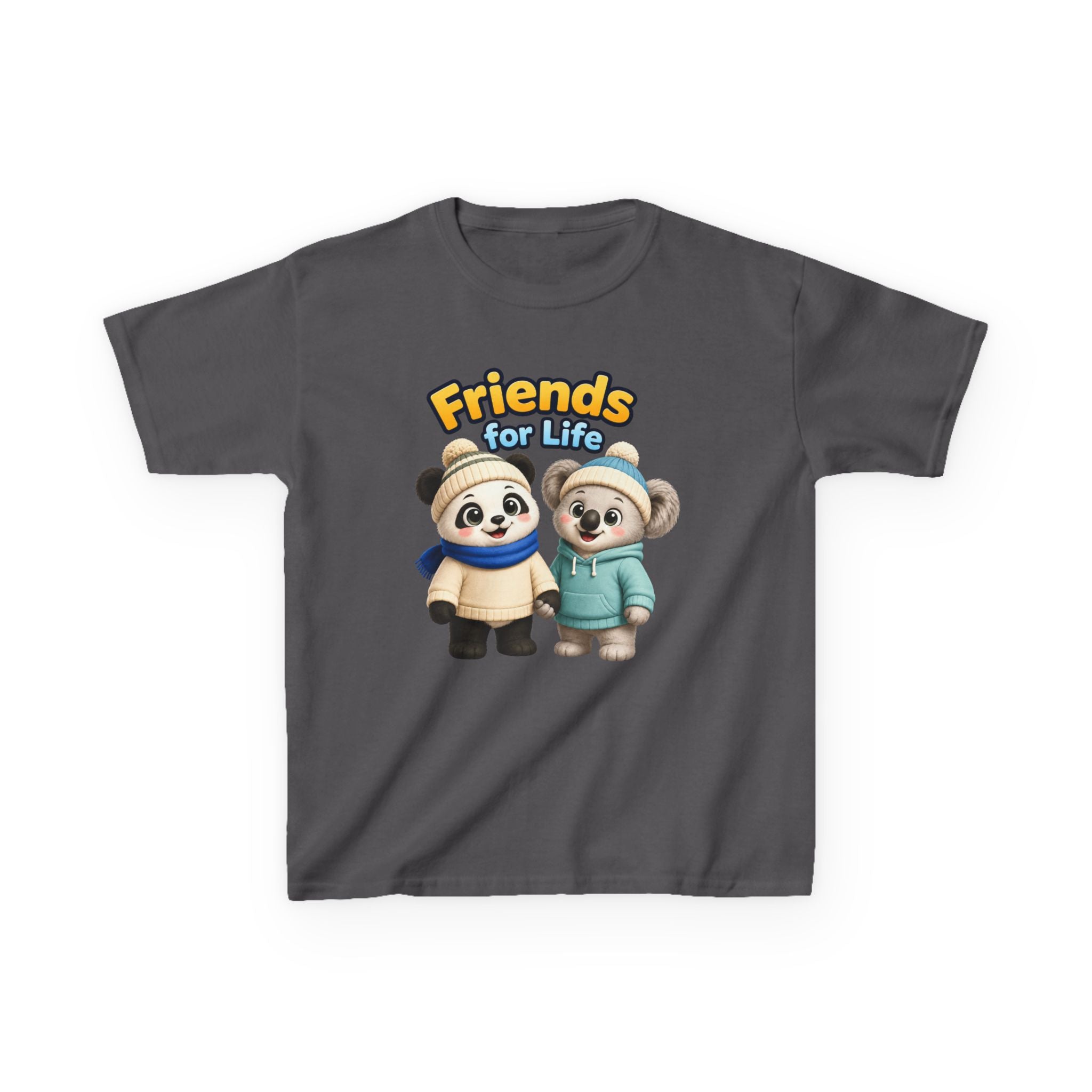 Kids Panda T-Shirt — 'Friends for Life' Cute Best Friends Graphic Tee