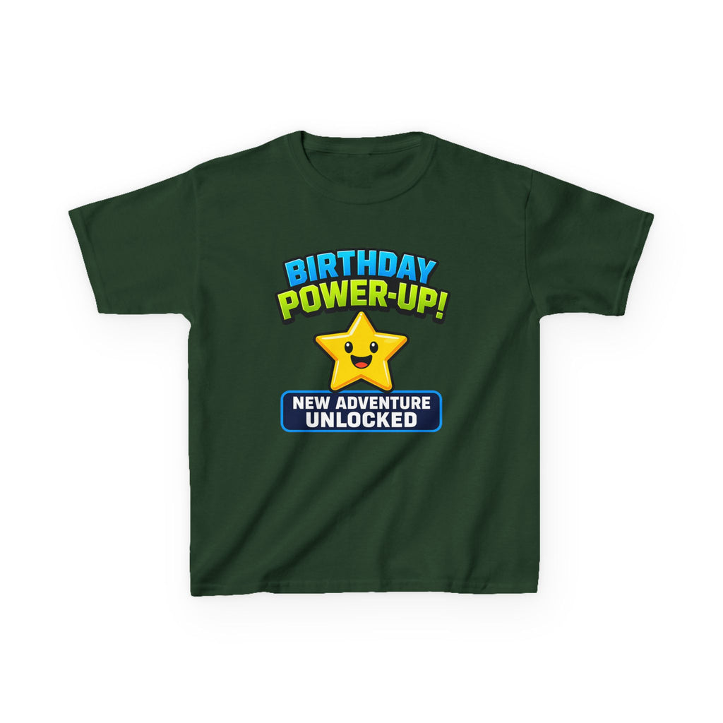 Kids Birthday Gamer T-Shirt – Level Up Graphic Tee