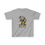Kids Skateboard T-Shirt — 'Little Explorer' Skateboarding Puppy Graphic Tee