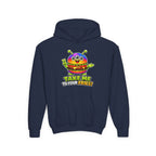 Kidxtr™ Kids Burger Hoodie — 'Take Me to Your Fries' Cartoon Graphic Sweatshirt