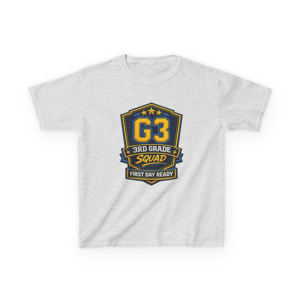 Kids 3rd Grade T-Shirt — 'G3 First Day Ready' Back-to-School Graphic Tee