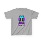 Kids Gaming T-Shirt — 'Level Up!' Colorful Controller & Headset Graphic Tee