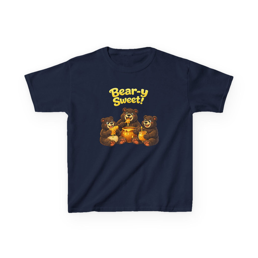Kids Bear T-Shirt — 'Bear-y Sweet' Honey Bear Graphic Tee
