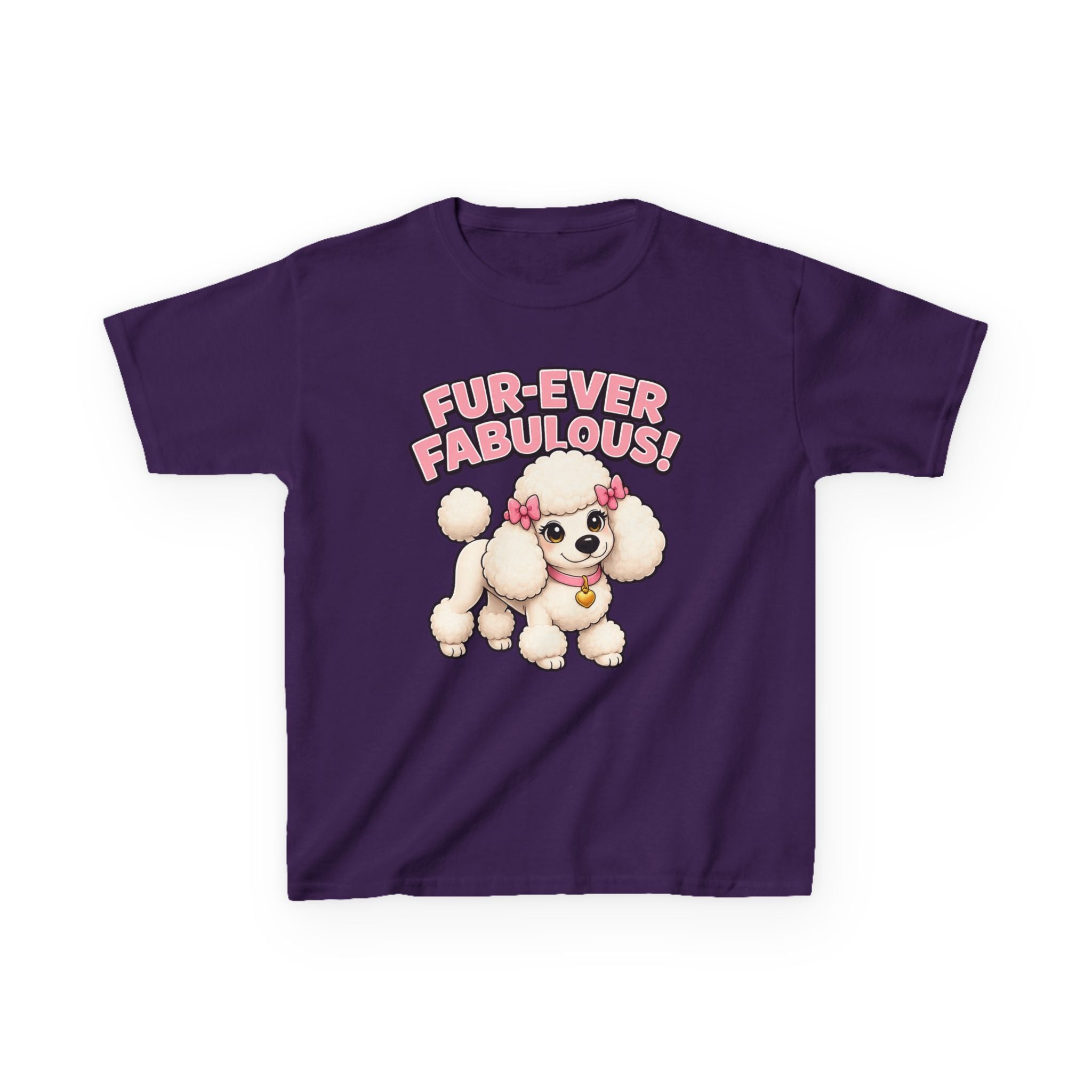 Kids Poodle T-Shirt — 'Fur-Ever Fabulous!' Poodle Graphic Tee
