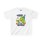 Kidxtr™ Kids Birthday T-Shirt — 'Today I’m the Birthday Boss' Party Turtle Graphic Tee