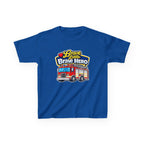 Kids Tee — "Brave Little Brave Hero" Firetruck T-Shirt Graphic