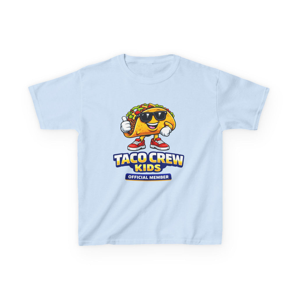 Kids T-Shirt — 'Taco Crew Kids: Official Member' Cute Taco Graphic Tee