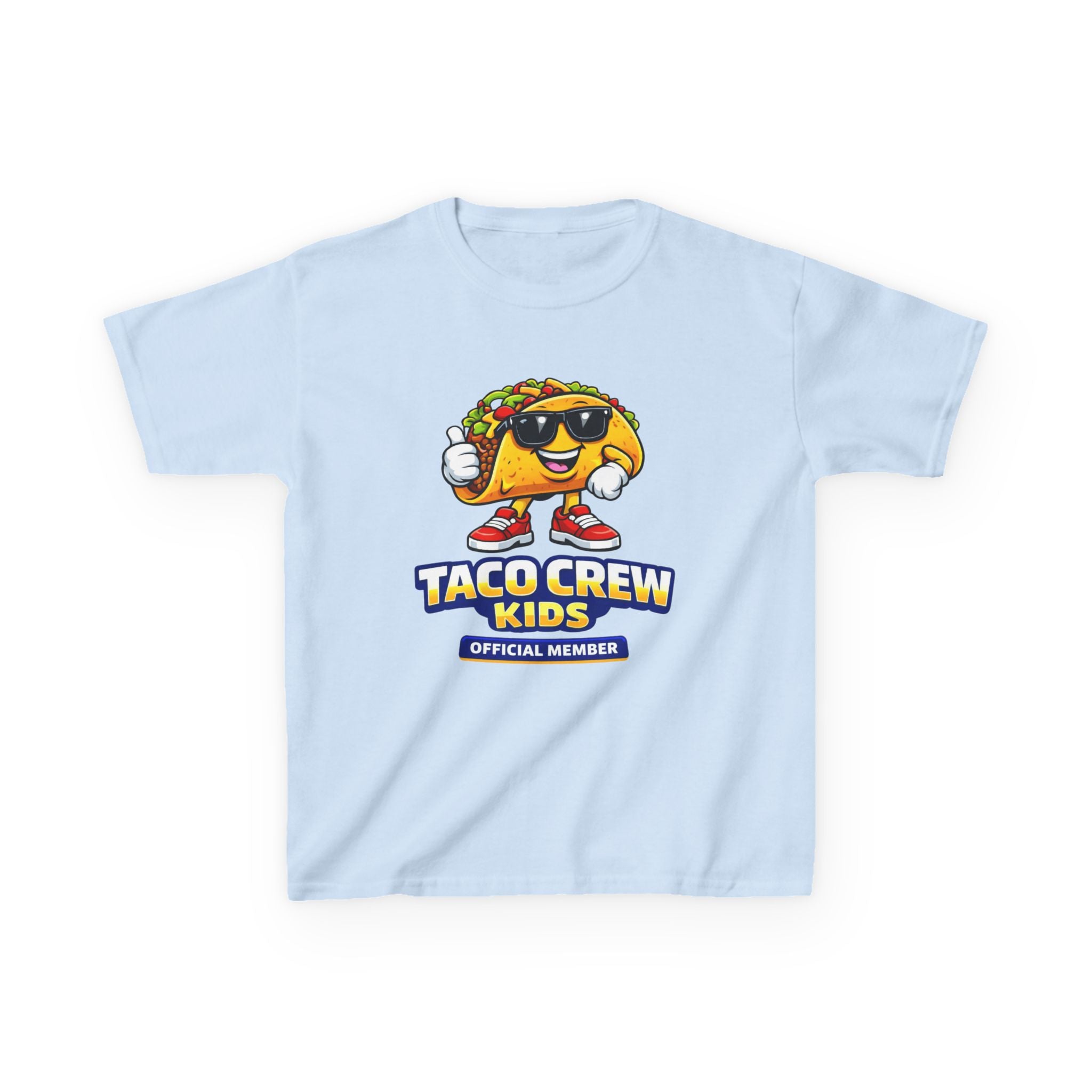 Kids T-Shirt — 'Taco Crew Kids: Official Member' Cute Taco Graphic Tee