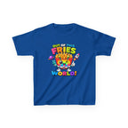 Kids Fries T-Shirt — 'Out of This Fries World!' Colorful Cartoon Fries Graphic Tee