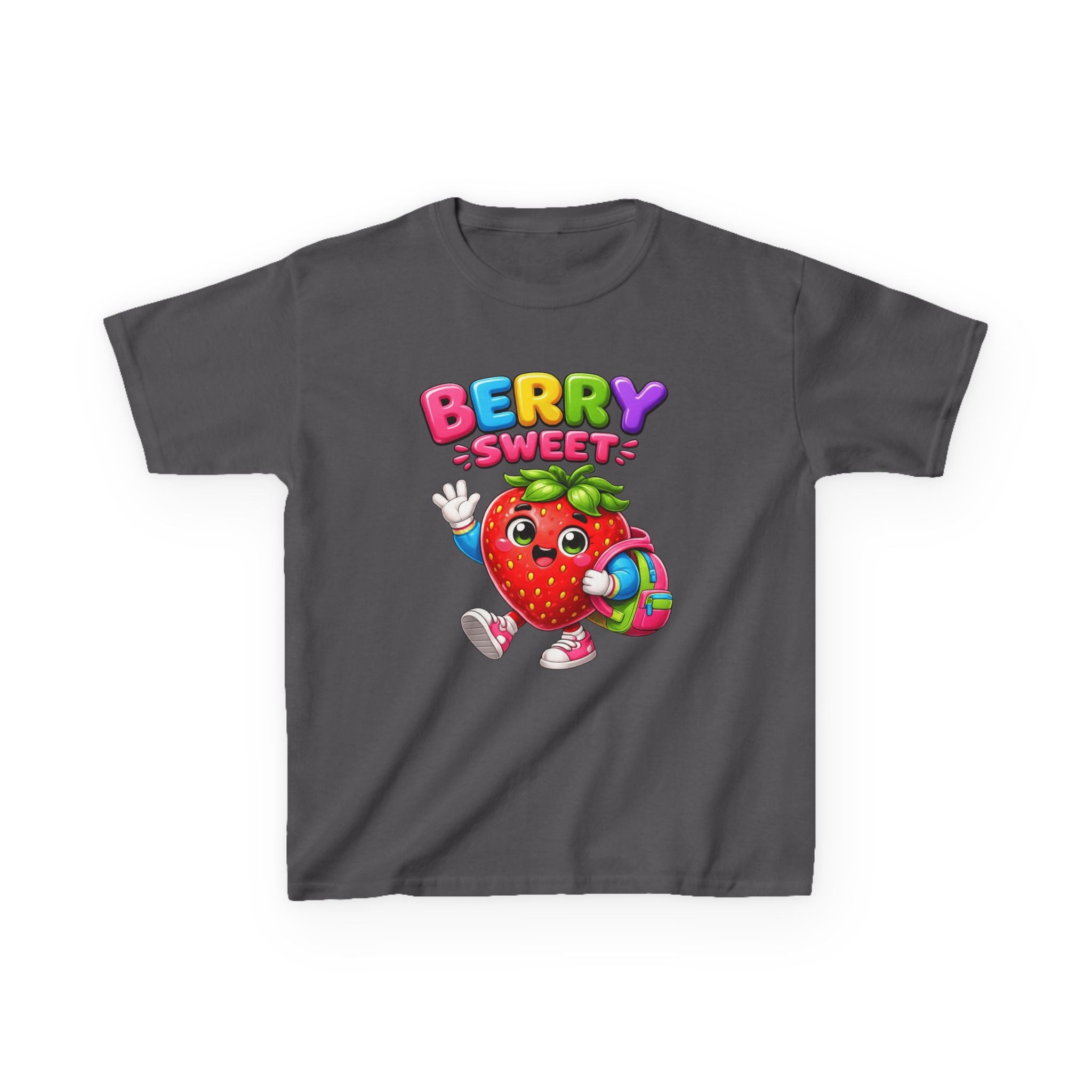 Kids Strawberry T-Shirt — 'Berry Sweet' Cute Strawberry Graphic Tee