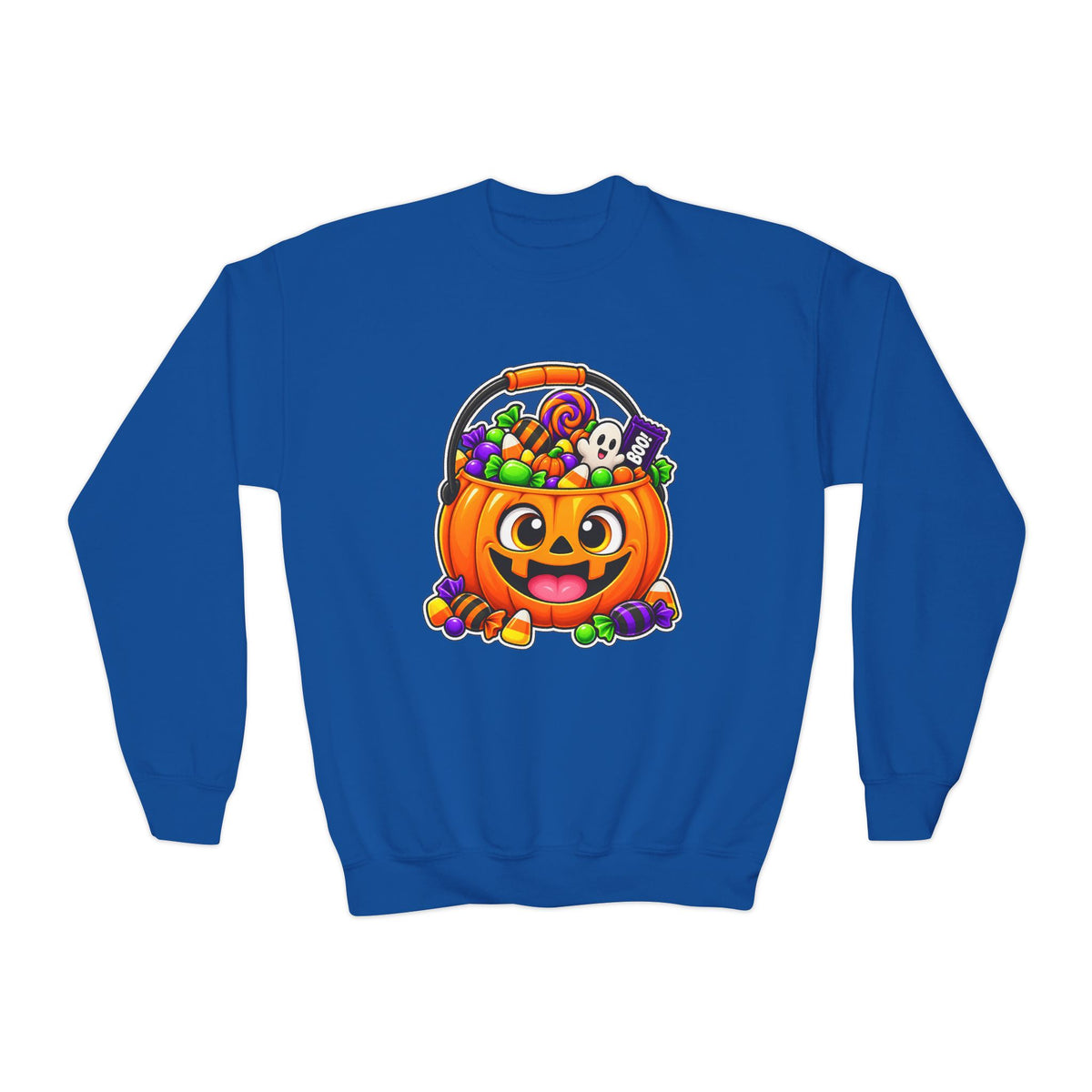 Kidxtr™ Kids Pumpkin Sweatshirt — 'Spooky Season' Halloween Graphic Crewneck