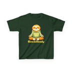 Kids Animal T-Shirt — 'Slow & Steady' Meditating Sloth Graphic Tee