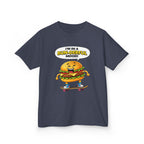 Kids Burger T-Shirt — 'Bun-derful Mood' Skateboard Graphic Tee