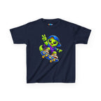 Kidxtr™ Kids Alien T-Shirt — Alien Skateboarding Graphic Tee