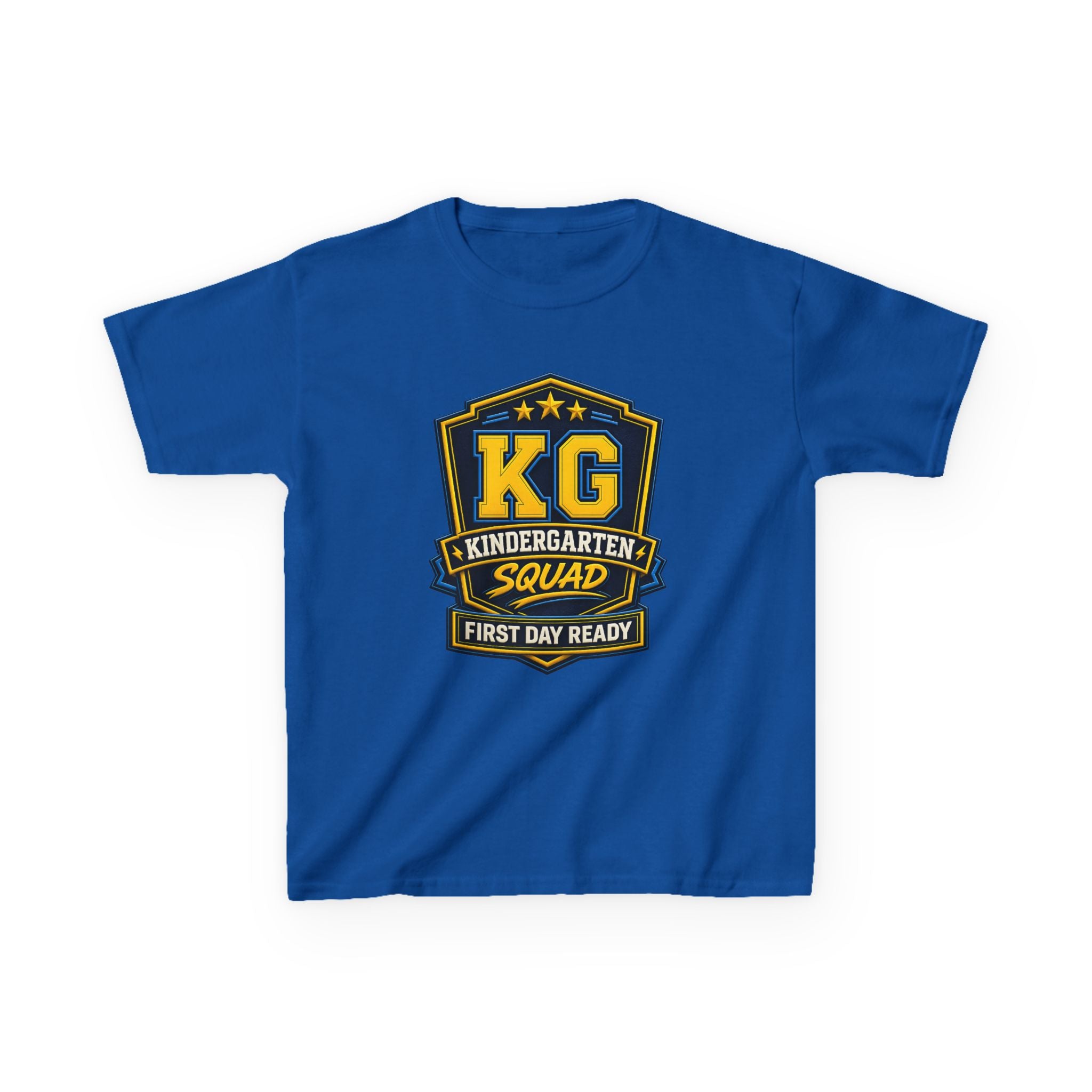 Kids Kindergarten T-Shirt — 'KG First Day Ready' Back-to-School Graphic Tee