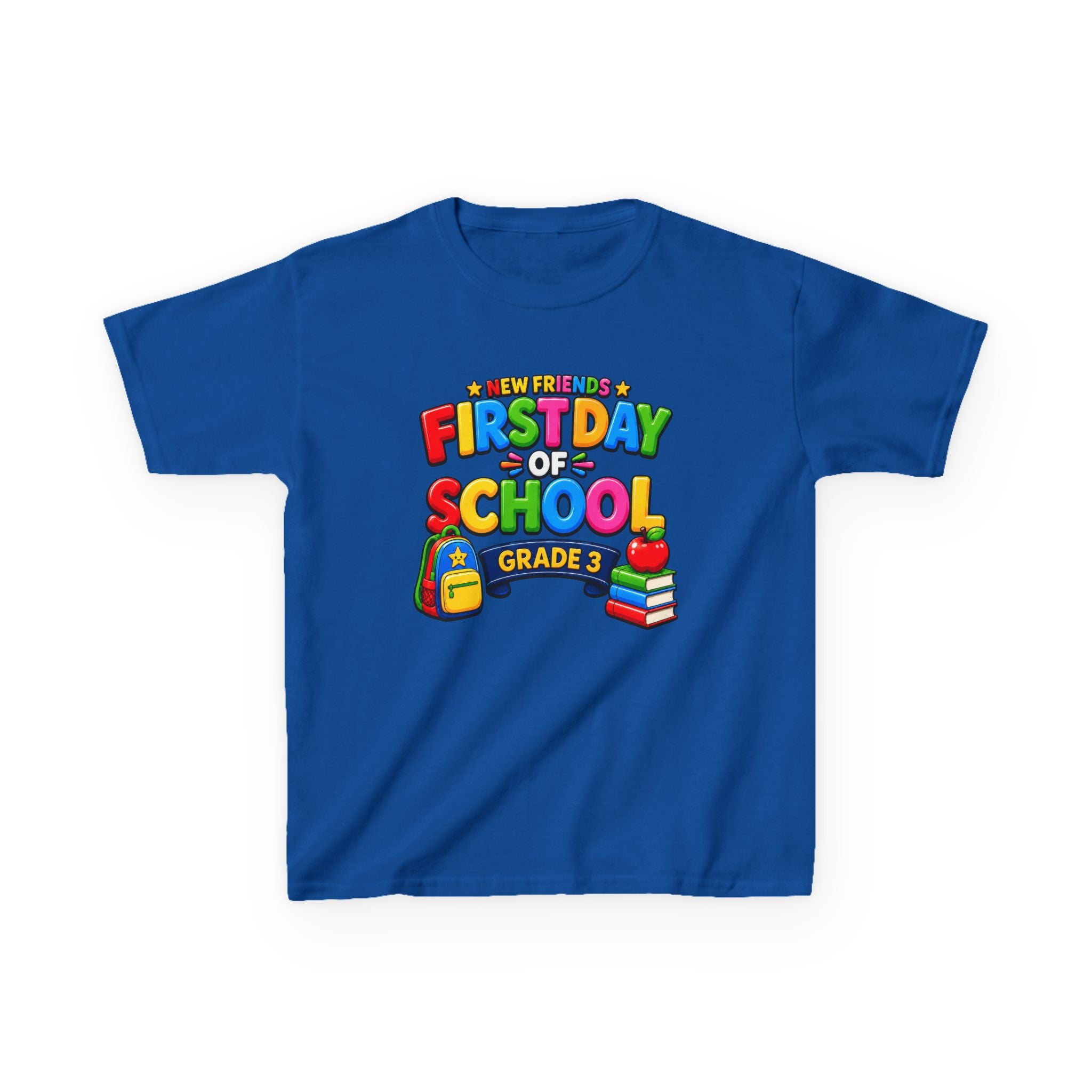 Kids School T-Shirt — 'Grade 3' First Day of School Back-to-School Graphic Tee