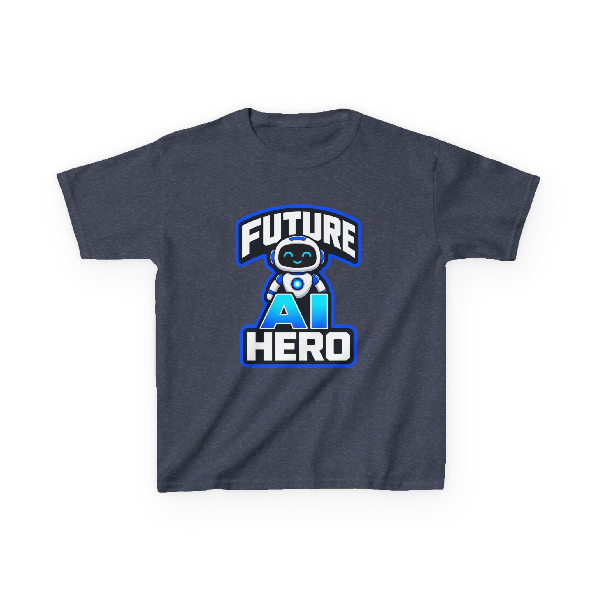 Kids Robot T-Shirt — 'Future AI Hero' STEM Graphic Tee