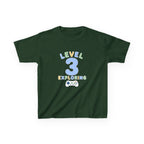 Kids Birthday Gaming T-Shirt — 'Level 3 Exploring' Gamer Graphic Tee