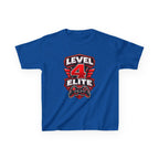 Kids Gamer T-Shirt — 'Level 4 Elite' Gamer Badge Graphic Tee