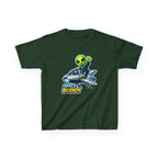 Kids Space Buddy T‑Shirt — Cute Alien in Rocket Tee for Boys & Girls
