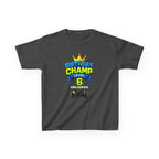 Kids Birthday T-Shirt — 'Birthday Champ' Level 6 Unlocked Gamer Graphic Tee