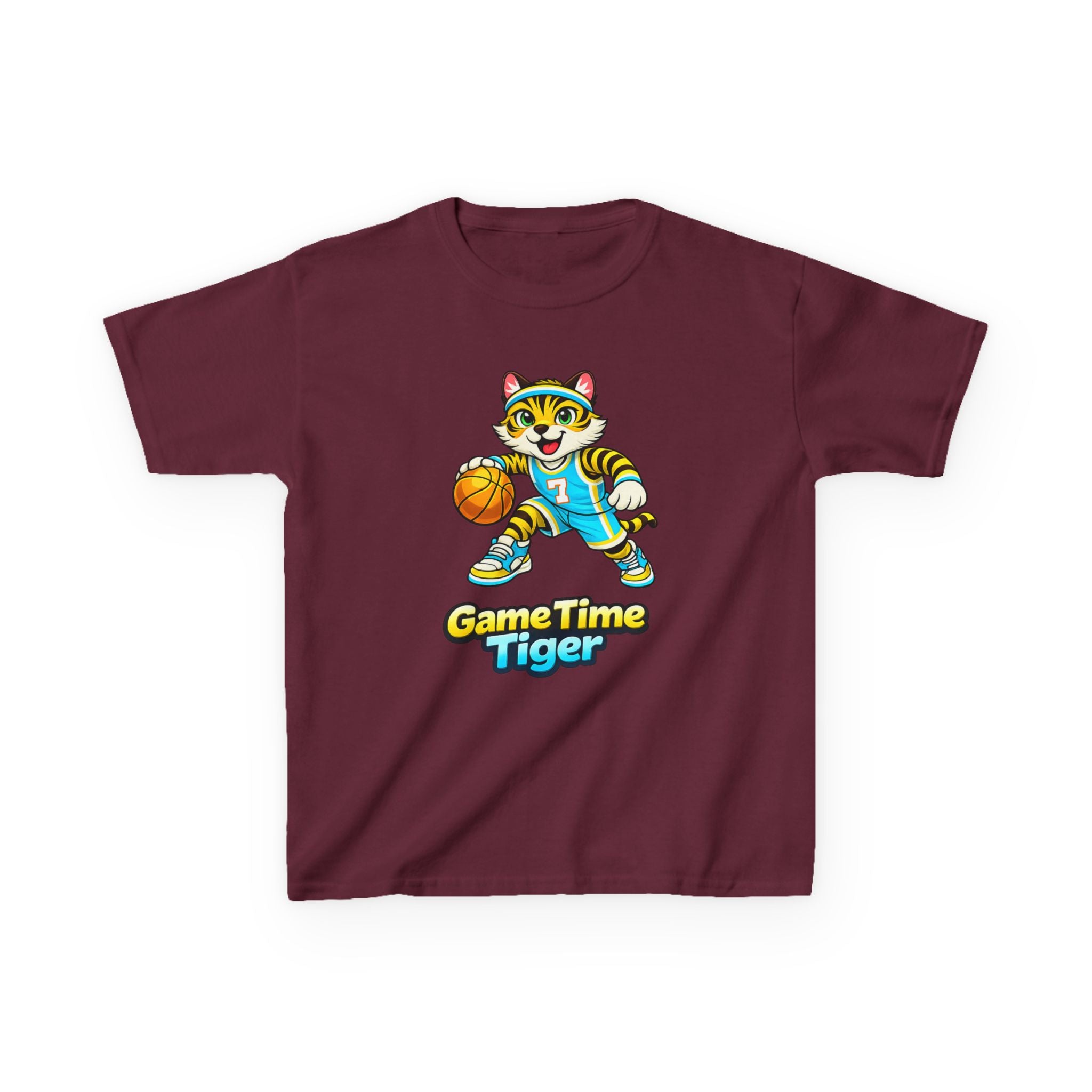 Kids Basketball Tiger T-Shirt – Game Time Graphic Tee