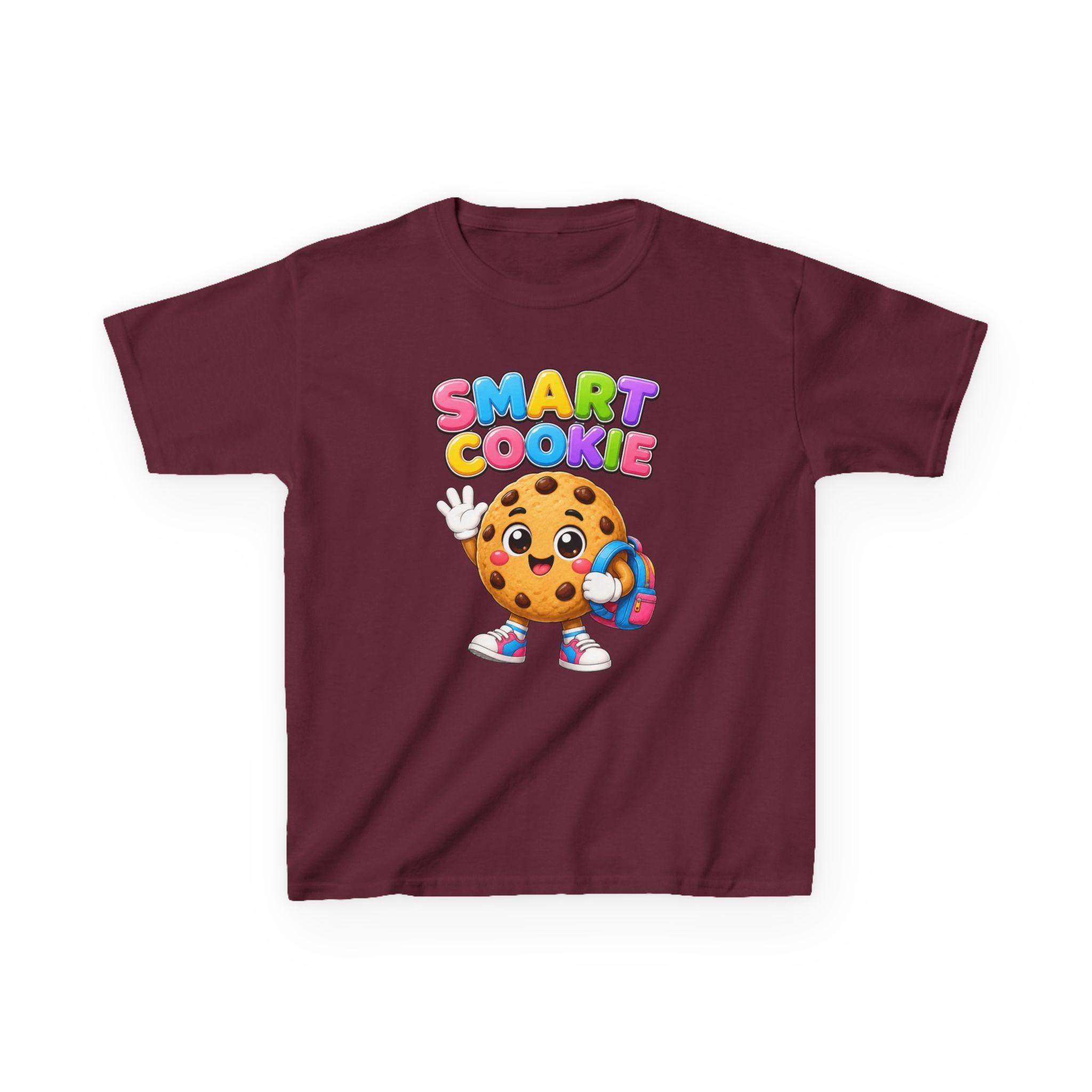 Kids Smart Cookie T-Shirt — 'Smart Cookie' Cute Chocolate Chip Cookie Graphic Tee