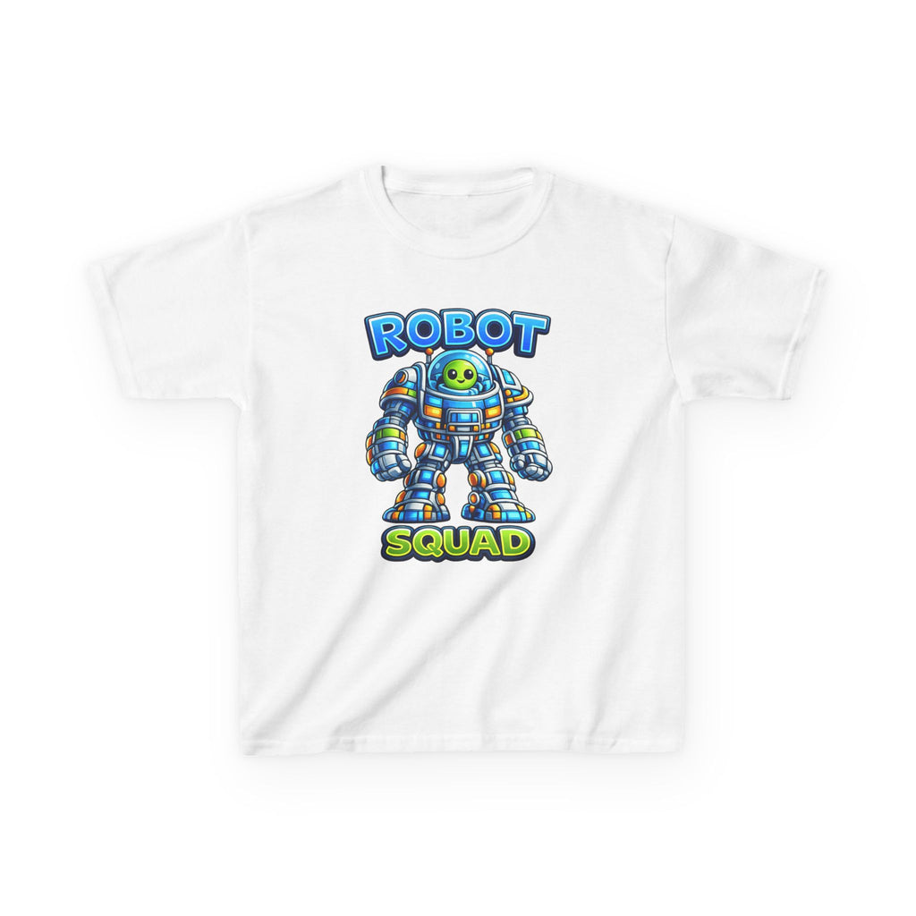 Robot Squad Kids T‑Shirt — Colorful Cute Mech Tee for Boys & Girls