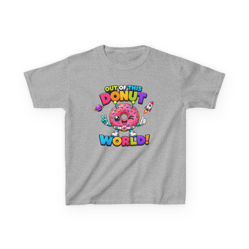Kids Donut T-Shirt — 'Out of This Donut World!' Cute Space Donut Graphic Tee
