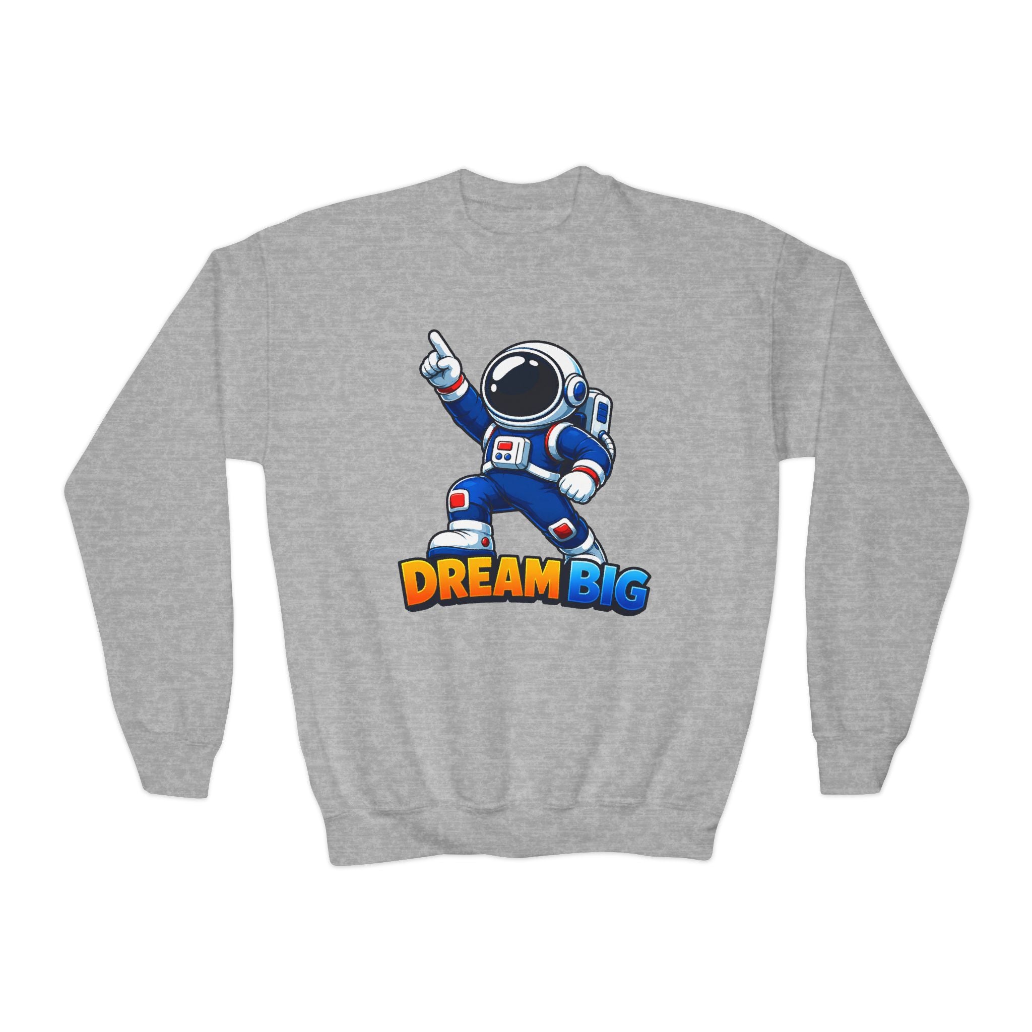 Kidxtr™ Kids Dream Crewneck — 'Dream Big' Cartoon Graphic Sweatshirt
