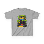 Kids Gaming T-Shirt — 'Let's Play! It's My Birthday' Video Game Controller Graphic Tee