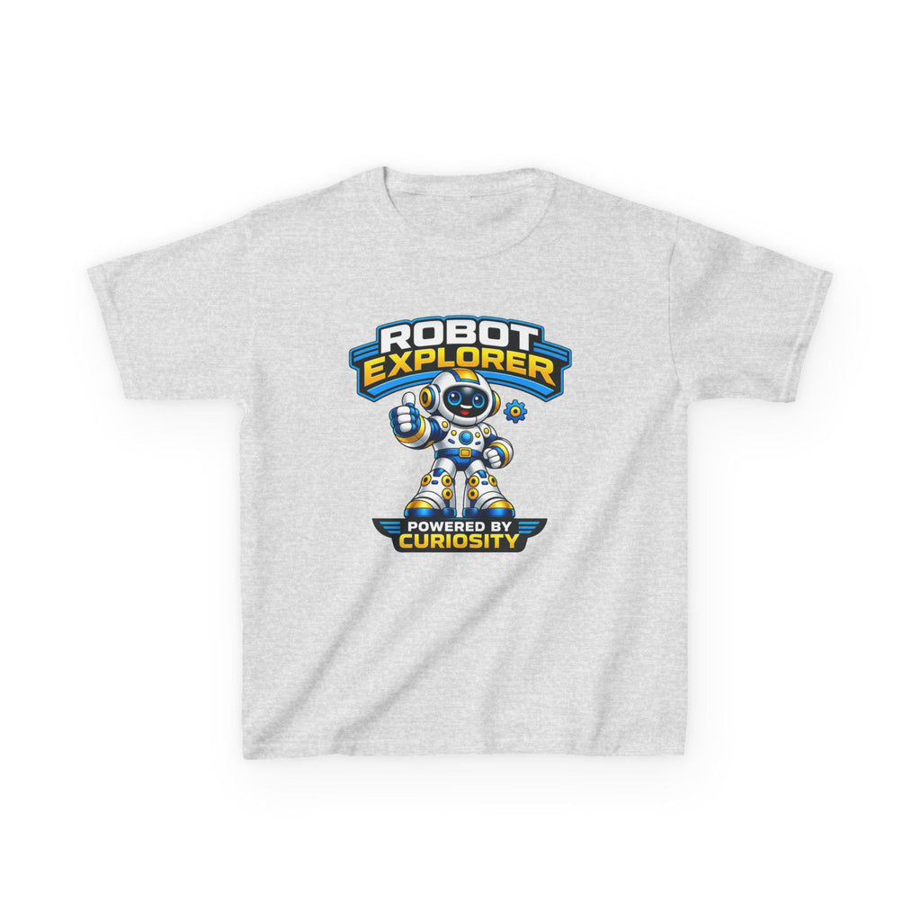 Robot Explorer Kids T‑Shirt — "Powered by Curiosity" Space Robot Tee