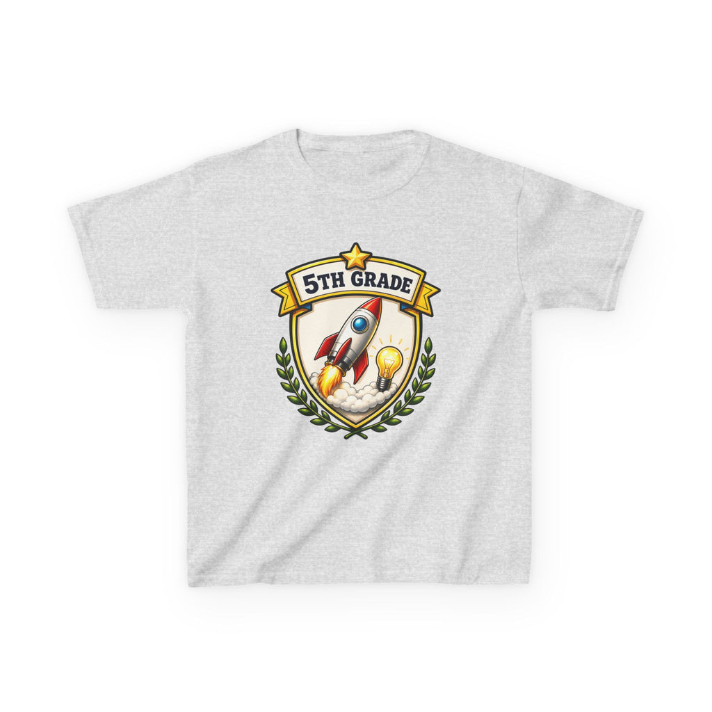 Kids School T-Shirt — '5th Grade Rocket' Back to School Graduation Graphic Tee