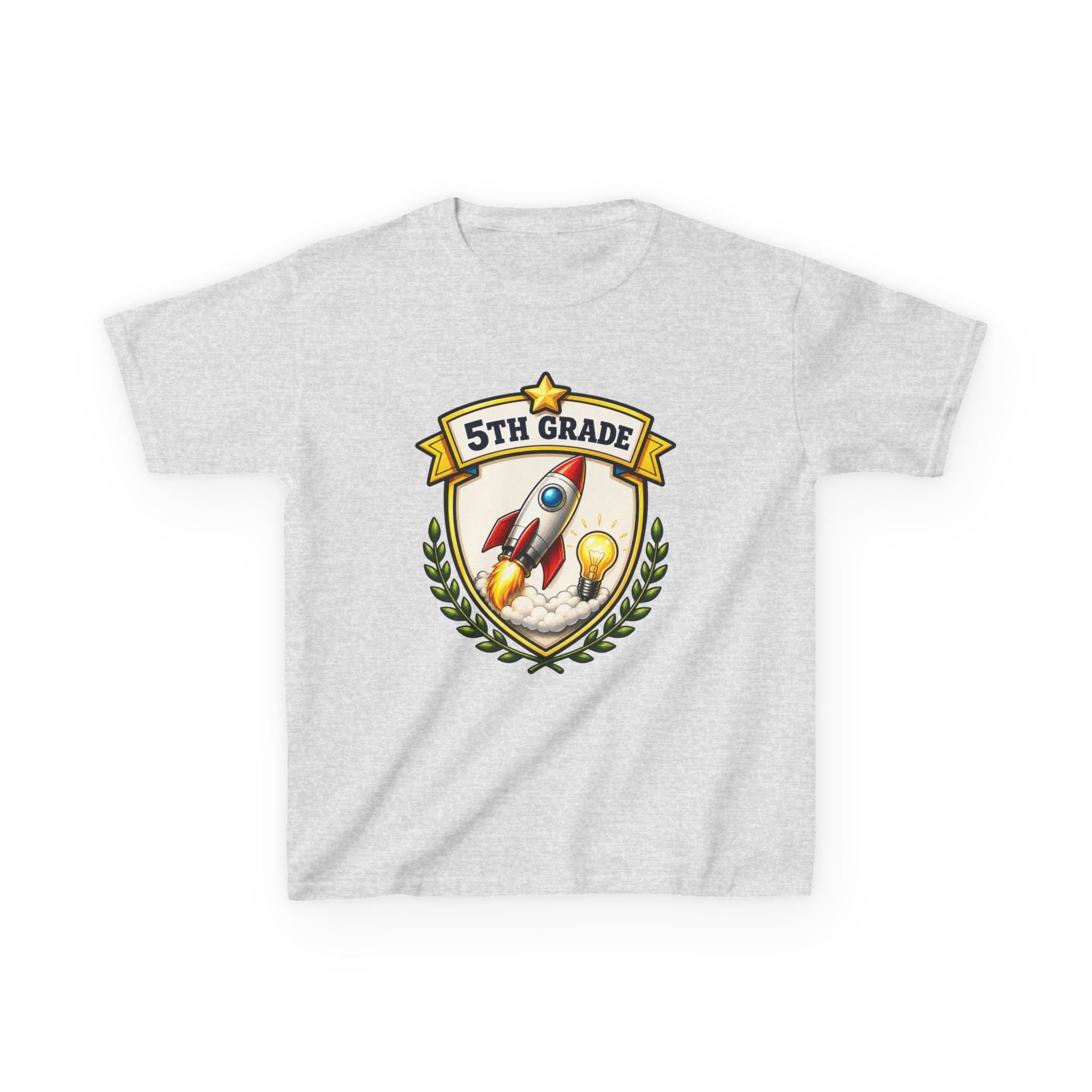 Kids School T-Shirt — '5th Grade Rocket' Back to School Graduation Graphic Tee