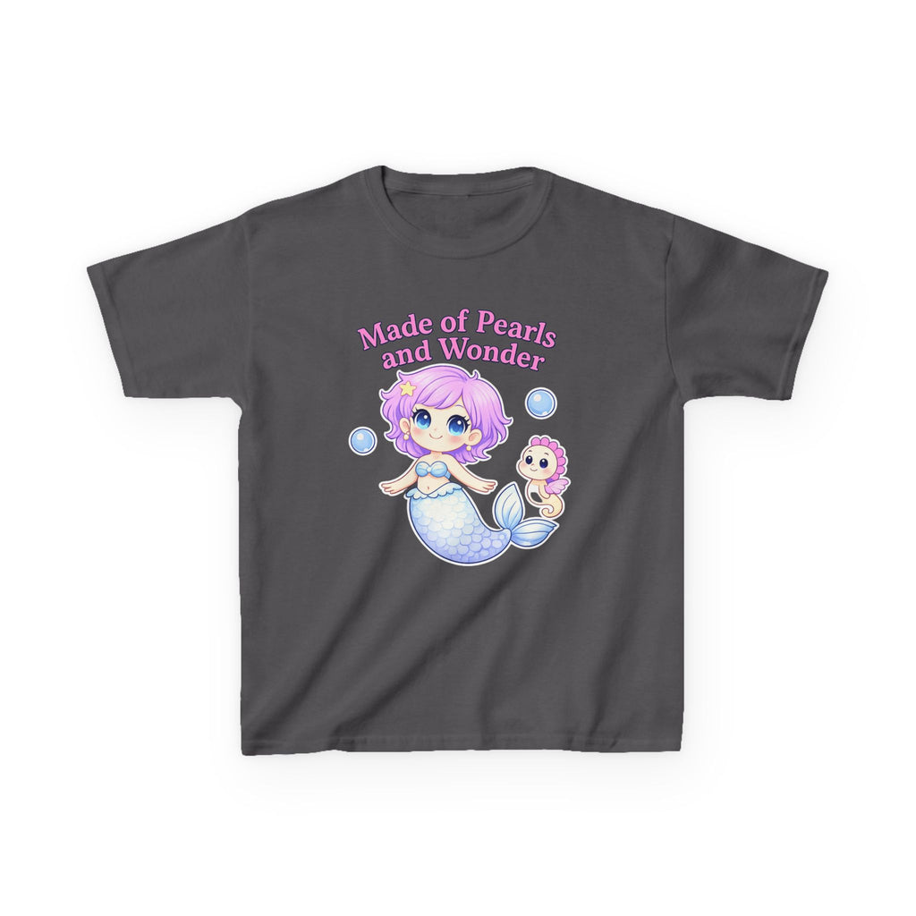 Kids Ocean T-Shirt — 'Make A Splash!' Mermaid & Seahorse Graphic Tee