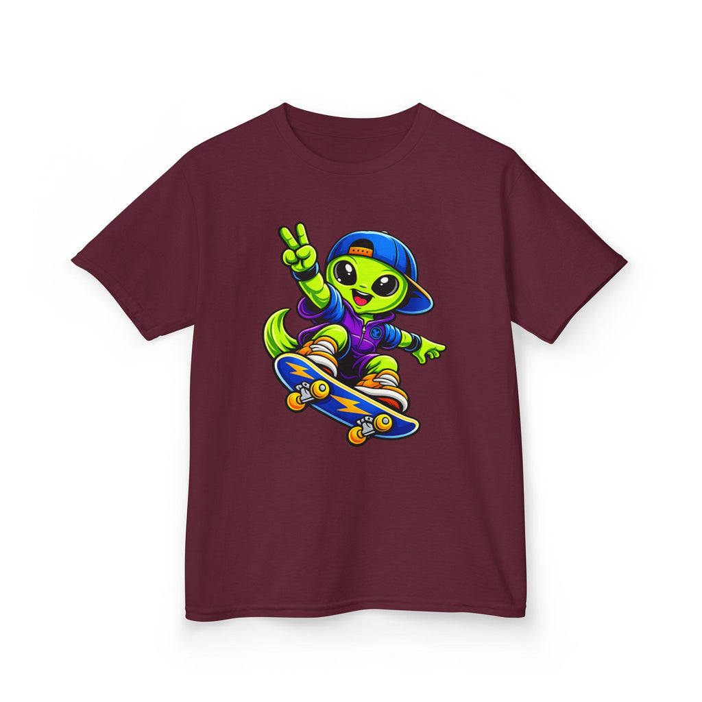 Kids Alien T-Shirt — 'Skate or Alien' Skateboard Graphic Tee