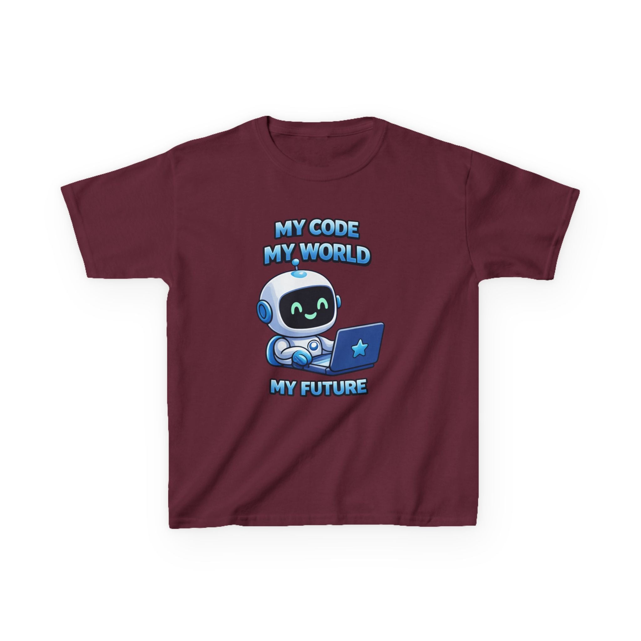 Kids Coding T-Shirt – My Code My World Graphic Tee