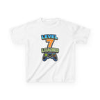 Kids Birthday T-Shirt — 'Level 7 Loaded' Birthday Gamer Graphic Tee
