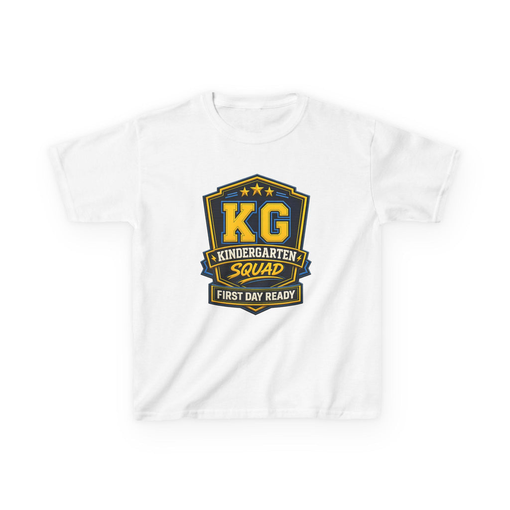 Kids Kindergarten T-Shirt — 'KG First Day Ready' Back-to-School Graphic Tee