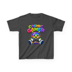 Kids Cosmic Gamer T-Shirt — 'Cosmic Gamer' Rainbow Alien Controller Graphic Tee